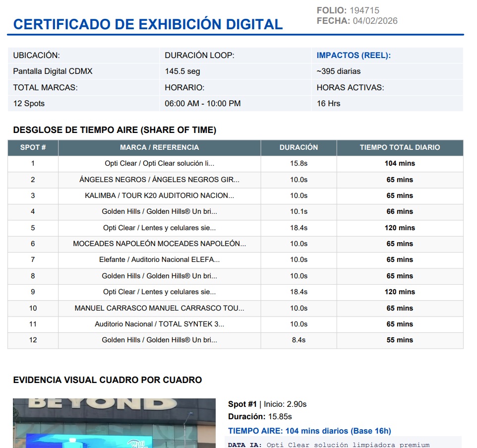 Reporte Certificado PDF con OCR